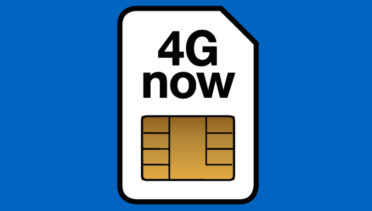 4G now Bild 4G now blau